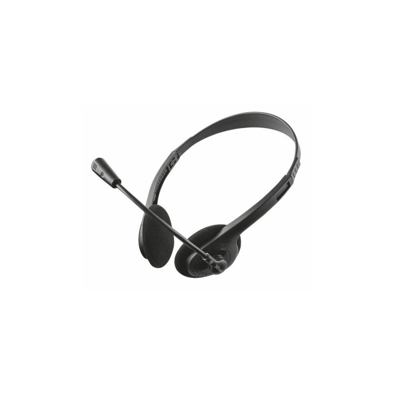 Auriculares con Cable TRUST Primo 21665 - Jack 3.5mm · Cable 180 cm · Micrófono · Negro