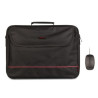 Maletín para Portátil + Ratón NGS Bureau BUREAUKIT - 800 Dpi · 16 · Negro/Rojo