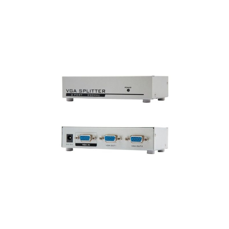 Duplicador S/VGA a 1xEntrada 2xSalidas - 30 m · Gris