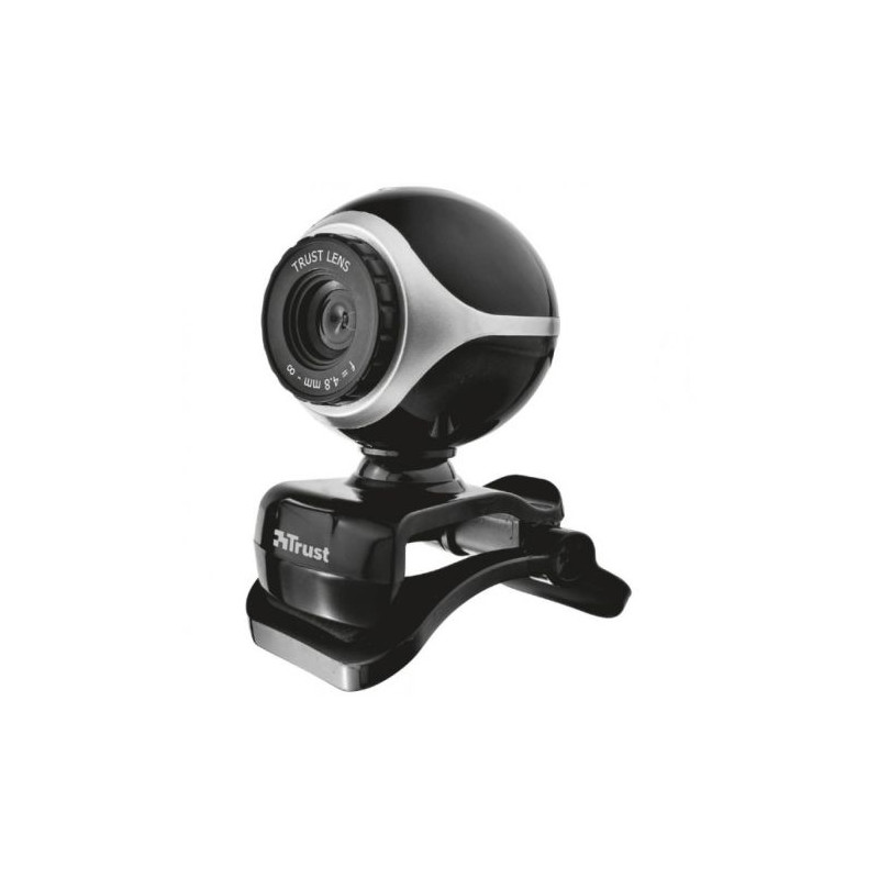 Webcam TRUST Exis 17003 - 640x480 Px · Micrófono incorporado · USB 2.0 · PC · Laptop