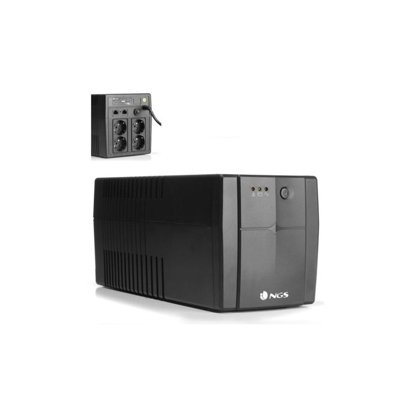 Sai NGS Fortress 1500 V2 FORTRESS1500V2 - 720W · 1200VA · 4xSchuko · Negro
