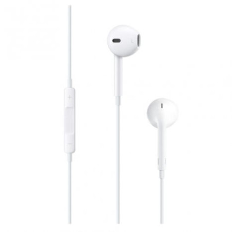 Auriculares con Cable APPLE EarPods MNHF2ZM/A - Jack 3.5mm · Cable 120cm · Micrófono · Blanco