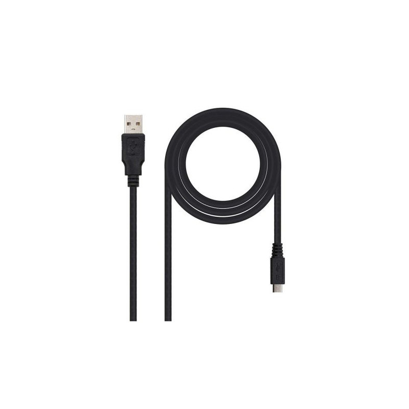 Cable USB 2.0 USB Tipo A-M a Micro USB Tipo B M - 1.8 m · Negro