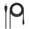 Cable USB 2.0 USB Tipo A-M a Micro USB Tipo B M - 1.8 m · Negro