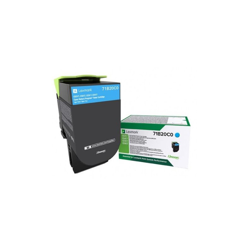 Toner Original LEXMARK 71B20C0 Cyan - 71B20C0 [PAG-2300]