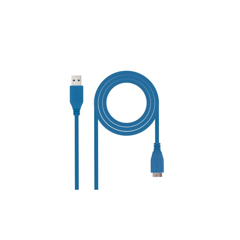 Cable USB 3.0 Tipo A/M a Micro USB Tipo B/M - 1 m · Azul