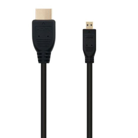 Cable HDMI Tipo A/M a Micro HDMI V1.4 - 0.8 m · Negro