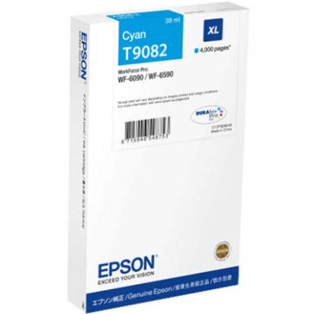 Cartucho Original EPSON T9082 Cyan - C13T908240 [ML-39][PAG-4000]