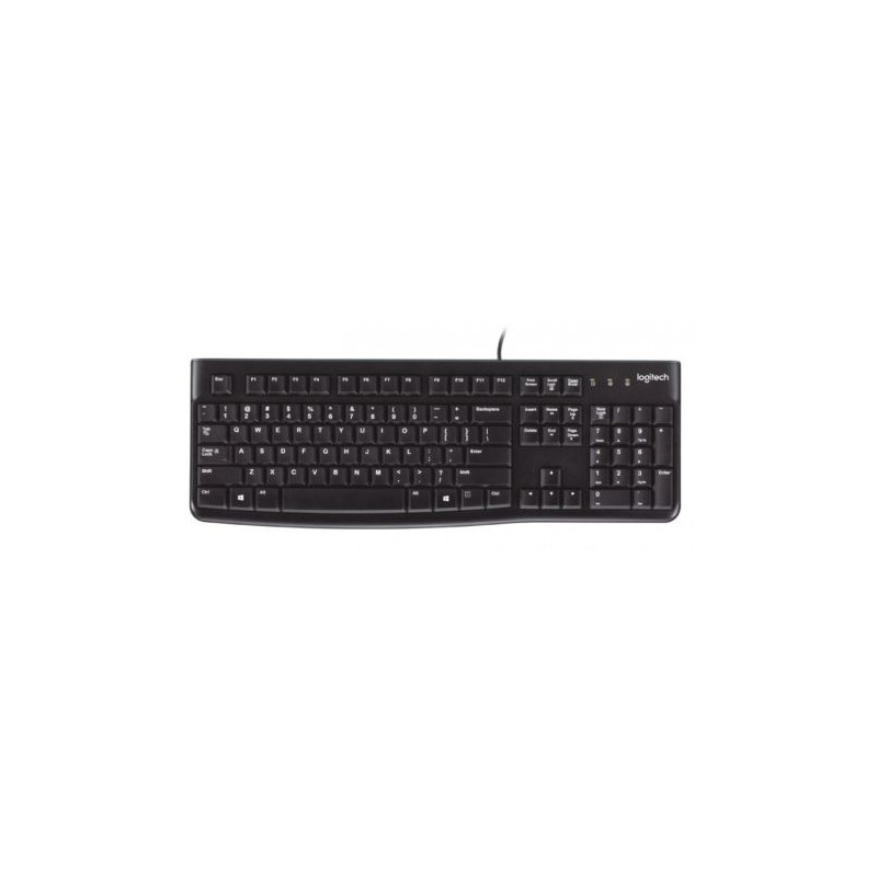 Teclado con Cable LOGITECH K120 - USB · Cable 150cm · Negro