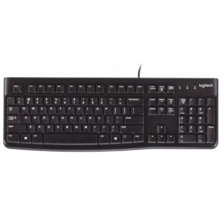Teclado con Cable LOGITECH K120 - USB · Cable 150cm · Negro