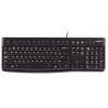 Teclado con Cable LOGITECH K120 - USB · Cable 150cm · Negro