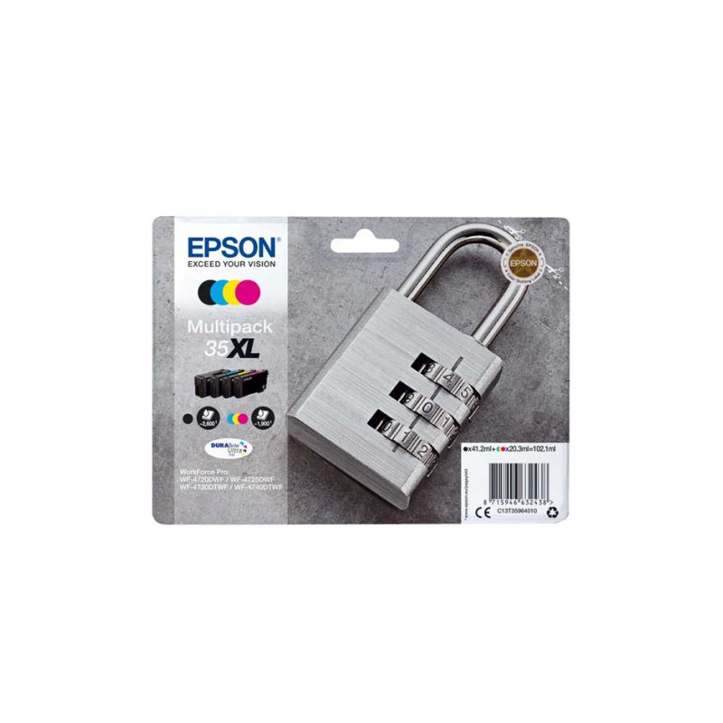 Pack Cartucho Original EPSON 35XL BK+C+M+Y - C13T35964010 [ML-41.2]