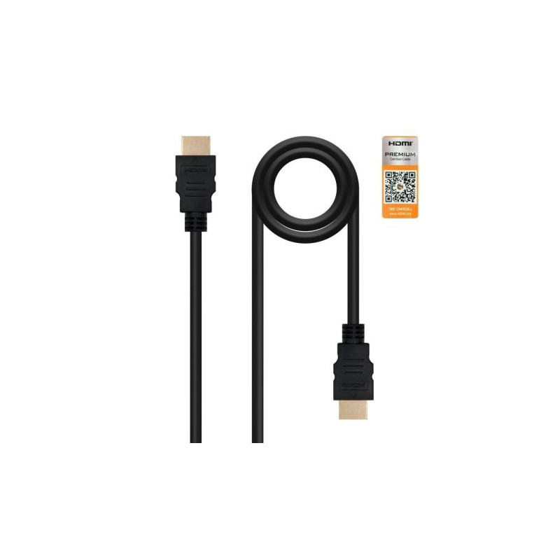 Cable HDMI V2.0 4K Tipo A/M a HDMI Tipo A/M - 3 m · Negro