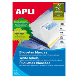 Etiquetas APLI 48.5 x 25.4 mm 20 Hojas - PL01223