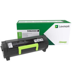 Toner Original LEXMARK 51B2000 Negro - 51B2000 [PAG-2500]