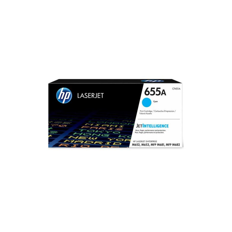 Toner Original HP 655A Cian - CF451A [PAG-10500]