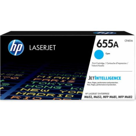 Toner Original HP 655A Cian - CF451A [PAG-10500]