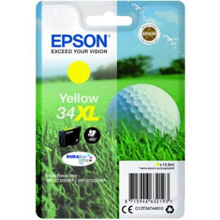 Cartucho Original EPSON 34XL Amarillo - C13T34744010 [ML-10.8]
