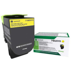 Toner Original LEXMARK 71B20Y0 Amarillo - 71B20Y0 [PAG-2300]