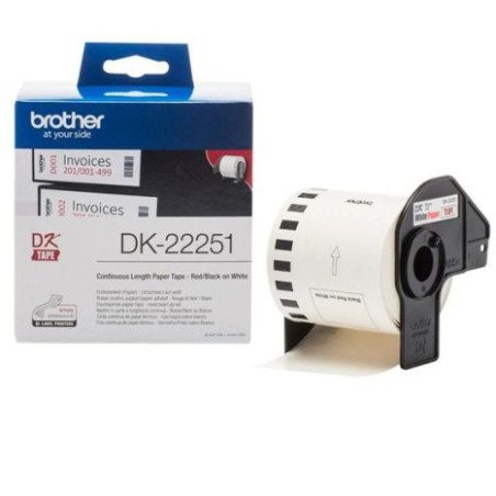Cinta Continua Original BROTHER ADH 62 mm x  15.2 m - DK22251