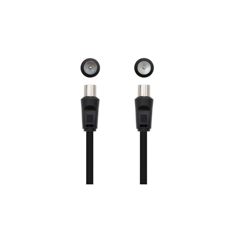 Cable de Antena 75 OHM-M a H - 1.8 m · Negro