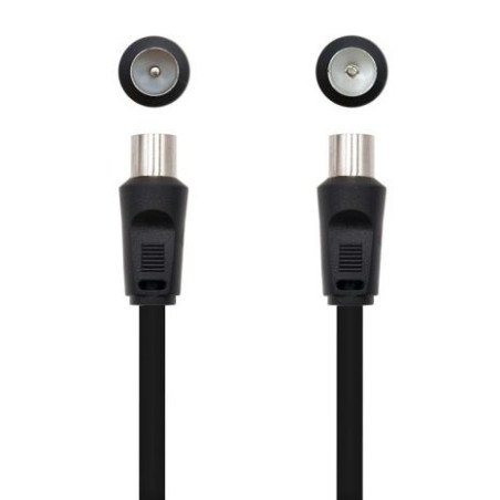 Cable de Antena 75 OHM-M a H - 1.8 m · Negro