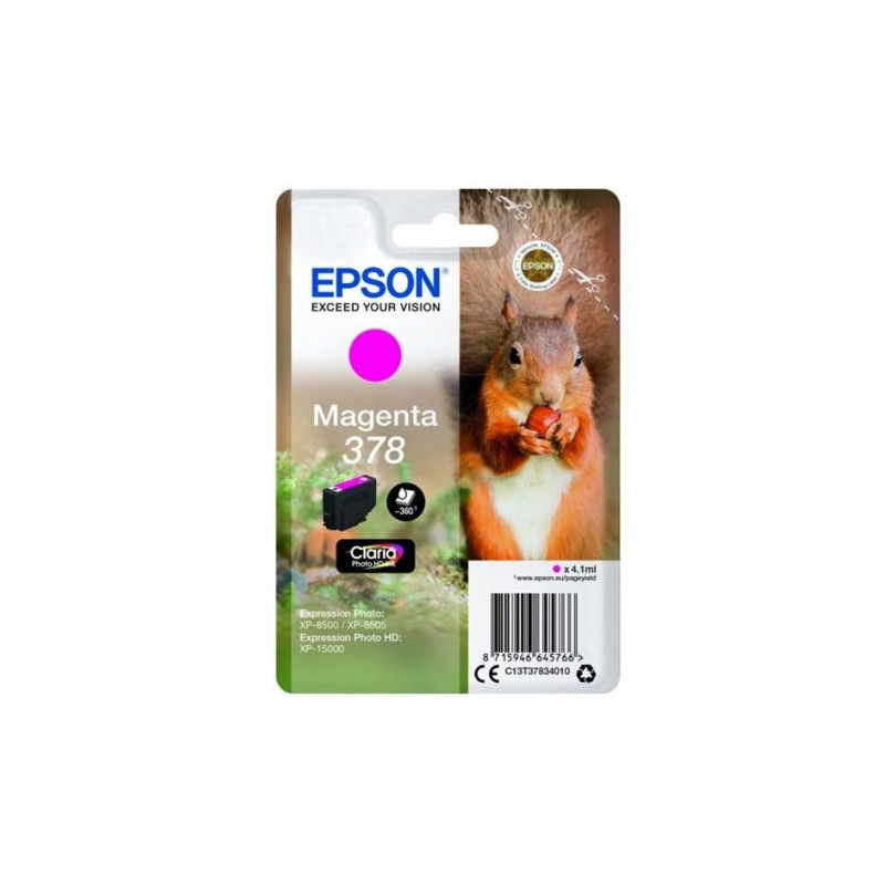 Cartucho Original EPSON 378 Magenta Foto - C13T37834010 [ML-4.1][PAG-360]