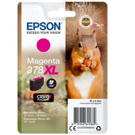 Cartucho Original EPSON 378XL Magenta Foto - C13T37934010 [ML-10.3][PAG-830]