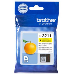 Cartucho Original BROTHER LC3211 Amarillo - LC3211Y [ML-3][PAG-200]
