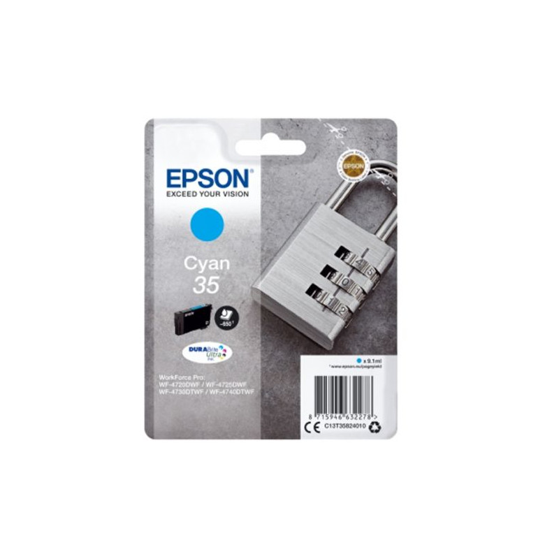 Cartucho Original EPSON 35 Cyan - C13T35824010 [ML-9.1][PAG-650]