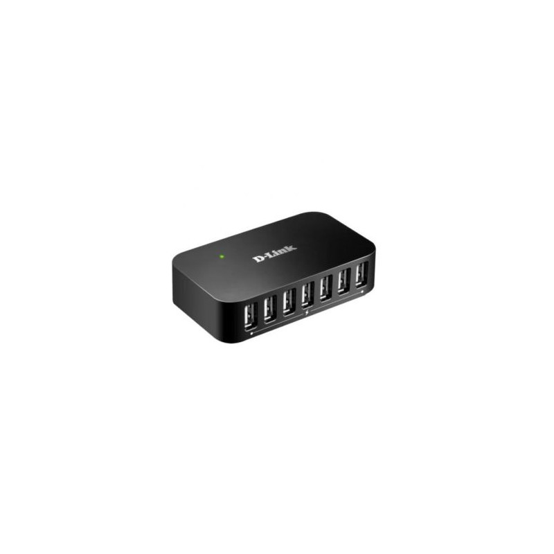 HUB 7xUSB 2.0 Alimentación Externa · Negro