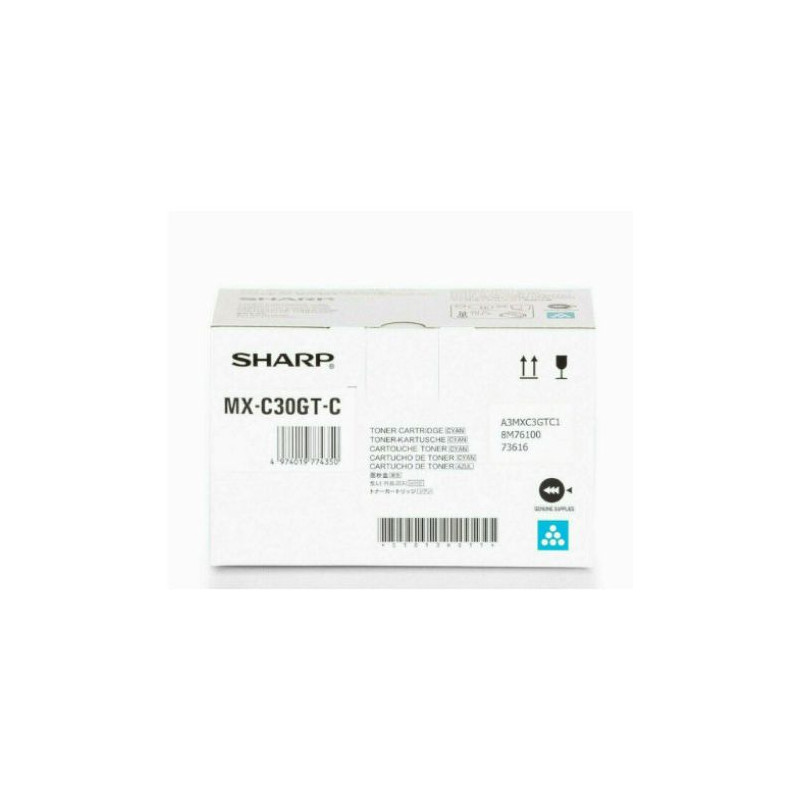 Toner Original SHARP MXC30 Cian - MXC30GTC [PAG-6000]