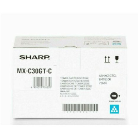 Toner Original SHARP MXC30 Cian - MXC30GTC [PAG-6000]