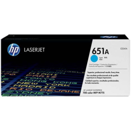 Toner Original HP 651A Cyan - CE341A [PAG-16000]