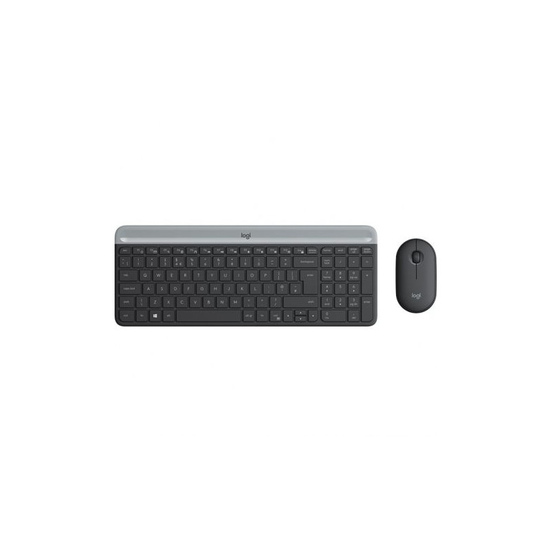 Pack Inalámbrico LOGITECH MK470 Slim 920-009198 - USB · Teclado y Ratón · 10m · Negro