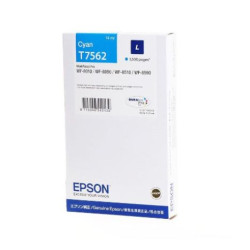 Cartucho Original EPSON T7562 Cyan - C13T756240 [ML-14][PAG-1500]