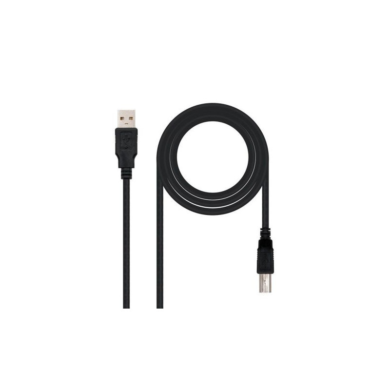 Cable para Impresora USB 2.0 Tipo A/M a USB Tipo B/M - 4.5 m · Negro
