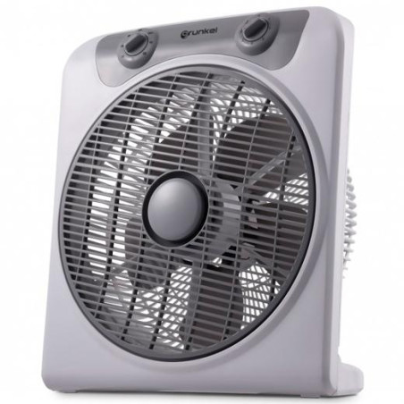 BOX FAN GRUNKEL VENTILADOR DE SUELO 50W 3 VELOCIDADES C/TEMPORIZADOR GRIS