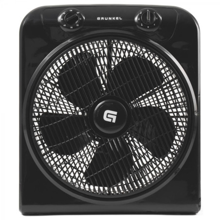 BOX-FAN NG GRUNKEL VENTILADOR DE SUELO 50W 3 VELOCIDADES C/TEMPORIZADOR NEGRO