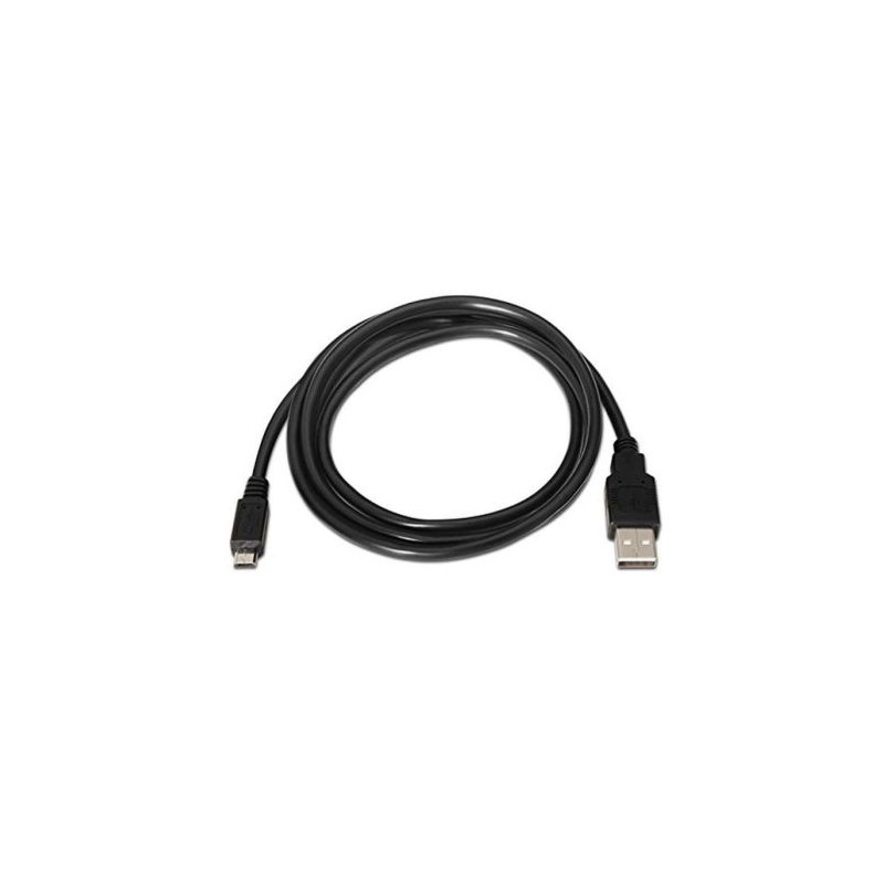 Cable USB 2.0 Tipo A/M a Micro USB B/M - 3 m · Negro