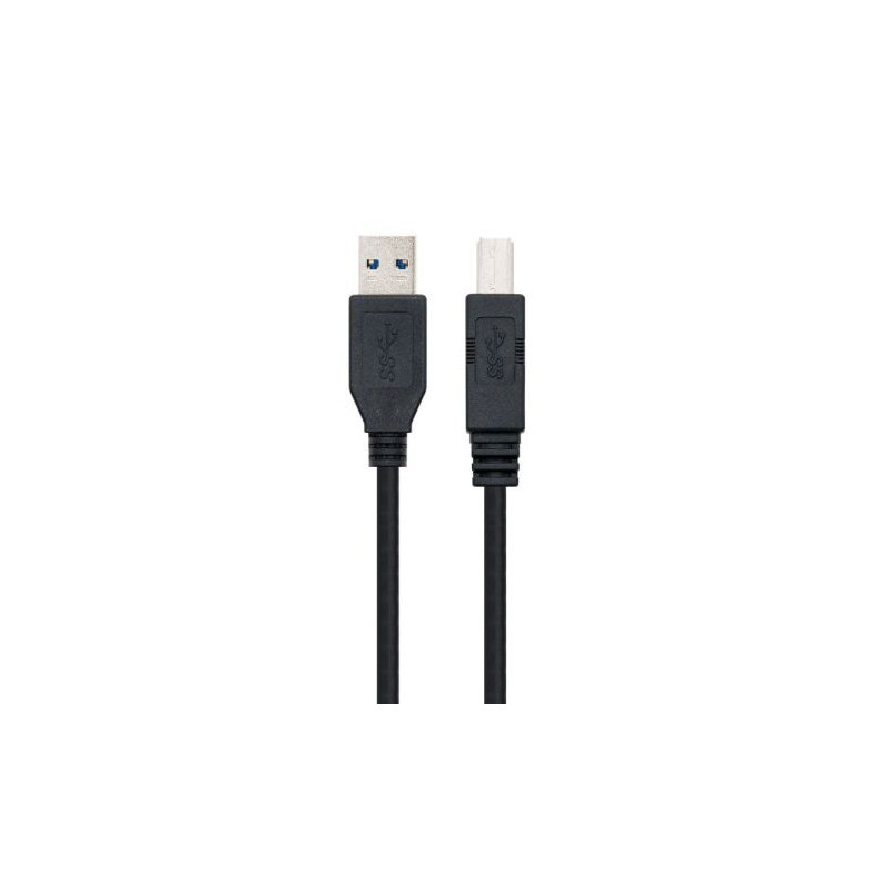 Cable para Impresora USB 3.0 Tipo A/M a USB Tipo B/M - 2 m · Negro