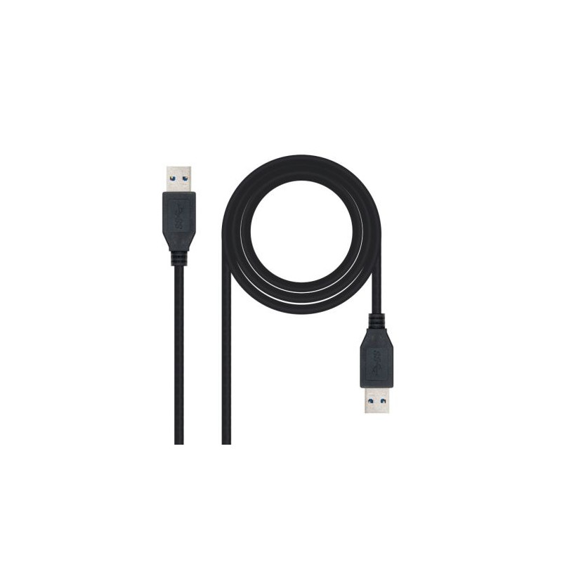 Cable USB 3.0 Tipo A/M a USB Tipo A/M - 1 m · Negro