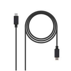 Cable USB 2.0 3A USB Tipo C/M a USB Tipo C/M - 2 m