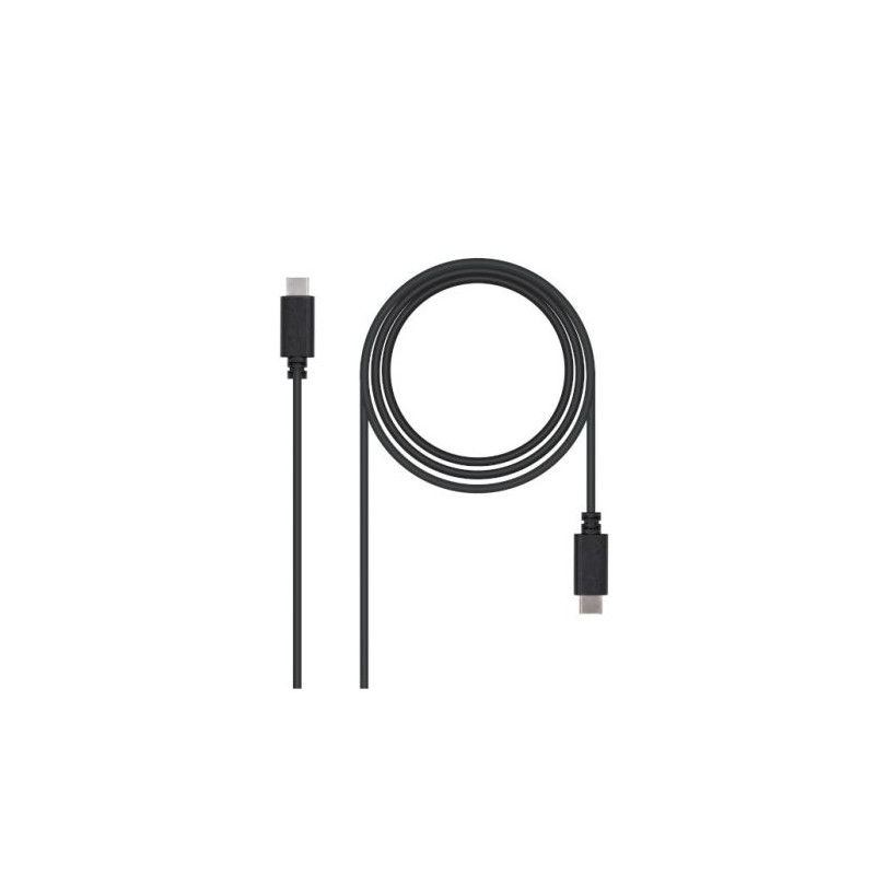 Cable USB 2.0 3A USB Tipo C/M a USB Tipo C/M - 2 m