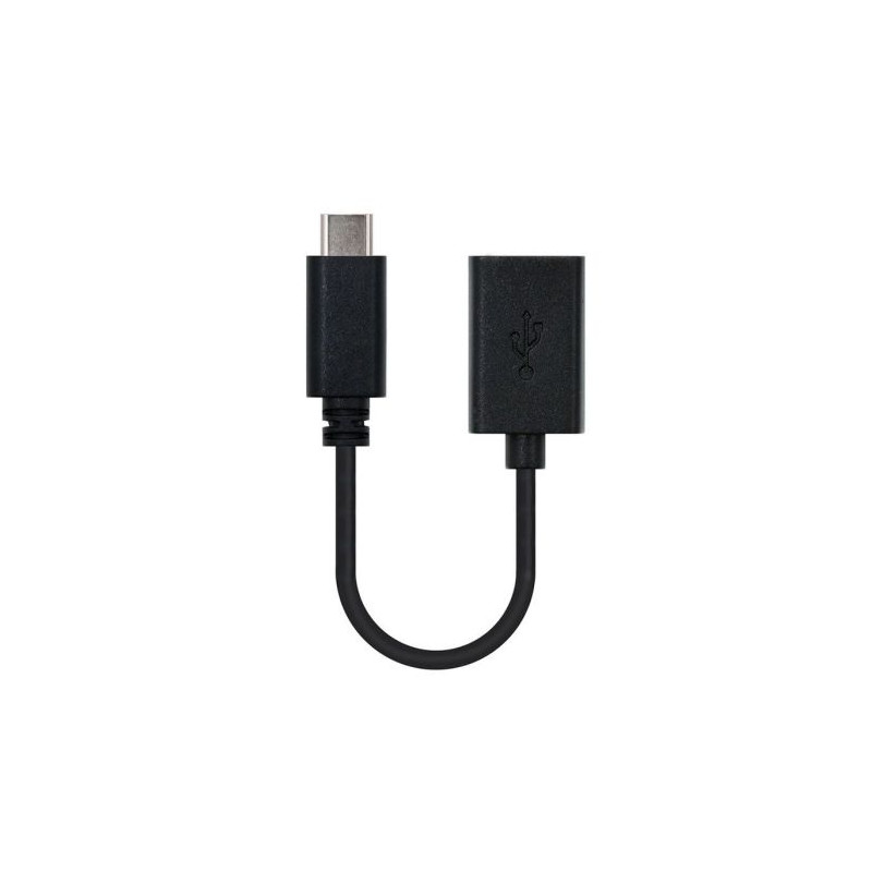 Cable USB Tipo C/M a USB Tipo A/H - 0.15 m · Negro