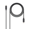 Cable USB 3.1 GEN2 USB Tipo C/M a USB Tipo C/M - 1 m · Negro