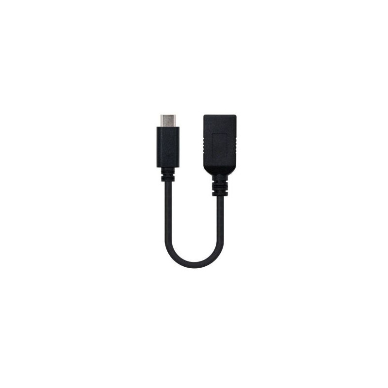 Cable USB 3.1 GEN1 USB Tipo C/M a USB Tipo A/H - 0.15 m · Negro