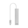 Conversor USB Tipo C a Ethernet 3xUSB 3.0 - 0.15 m · Gris