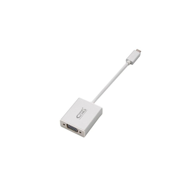 Conversor USB Tipo C/M a VGA/H - 0.10 m · Gris