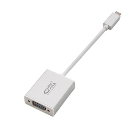 Conversor USB Tipo C/M a VGA/H - 0.10 m · Gris